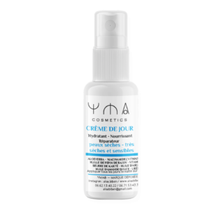 Crème de Jour Peaux Sèches & Sensibles — Hydratante, Nourrissante & Réparatrice | YMA Cosmétique 50 ml