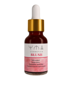 Blush liquide hydratant YMA Cosmétique à l'aloe vera, flacon teinté 30 ml avec pipette