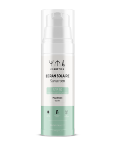 Écran solaire hydratant SPF50 invisible YMA Cosmetics pour peaux sèches à mixtes, flacon 50 ml