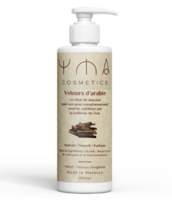 Lait corps oud hydratant Velours d'Arabie YMA Cosmetics, flacon pompe 100 ml