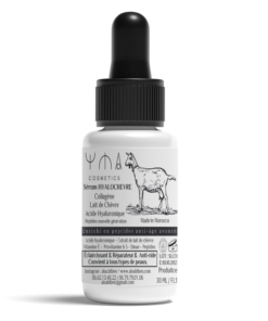 Sérum HYALOCHÈVRE YMA Cosmetics 30 ml – lait de chèvre, acide hyaluronique, peptides anti-âge