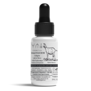 Sérum HYALOCHÈVRE YMA Cosmetics 30 ml – lait de chèvre, acide hyaluronique, peptides anti-âge