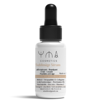 Sérum sublimage anti-âge YMA Cosmetics 30 ml – rétinol, peptides, DMAE, acide hyaluronique